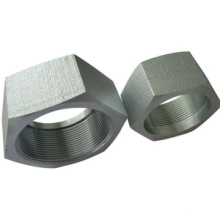 Tuercas hexagonales de acero al carbono y placa de zinc